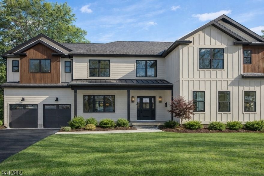 Are you looking for EXCEPTIONAL quality construction and design? Tired of "builder-grade" finishes and cookie cutter aesthetic? This home is a must-see! A stunning collaboration between premium master builder DaSilva Homes & Devinne Bravoco Designs, this fully renovated 6-bed, 5.1-bath home in Florham Park perfectly balances elevated modern living with classic architectural detail. offering 5,140 sq. ft. of beautifully finished space across three levels, the home features 9-foot ceilings, white oak flooring, custom millwork and an open layout ideal for entertaining. The gourmet kitchen boasts quartz countertops, custom cabinetry, top-tier appliances and a massive center island, opening to your grand family room with gas fireplace, mini bar, and French doors leading to the paver patio. This amazing home also features an expansive first-floor guest suite with a full bath, flexible office/playroom, powder room, and mudroom off the oversized two-car garage on main level add convenience. Upstairs, the luxury primary suite with arched corridor offers dual walk-in closets and a luxurious spa bath with fluted soaking tub and dual vanities. Three additional ensuite bedrooms and a second-floor laundry complete the level. The finished walk-out basement includes a recreation room, gym and 6th bedroom with full bath. Outside, the expansive private backyard features a paver patio with plenty of room for entertaining. Sitting on one of Florham Park's best streets, this is truly a must see!