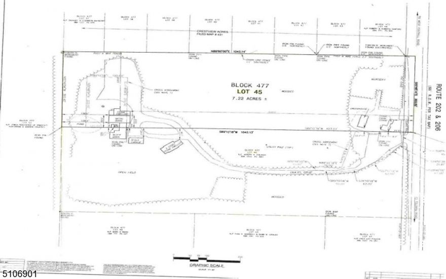 UNBELIEVABLE: REDEVELOPMENT OPPORTUNITY, TWO LOTS TOTALING 15.22 ACRES, 635 SF FRONTAGE ON 202/206, CITY WATER,SEWER, UTILITIES ON PROPERTY