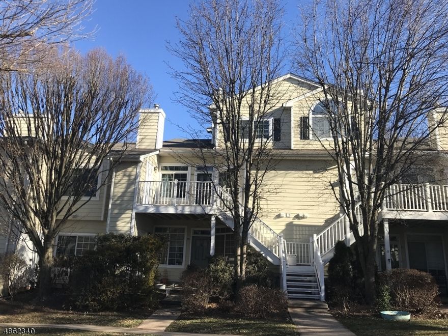 Immaculate and spacious 2 Bedrooms & 2 Bathrooms Condo with loads of closets.  Upgraded master bathroom (upstairs).  Cathedral ceiling in Living Room, and private large deck. Easy access to highways (I-78 & I-287) & shopping. Enjoy the clubhouse, pool, tennis and all the amenities.