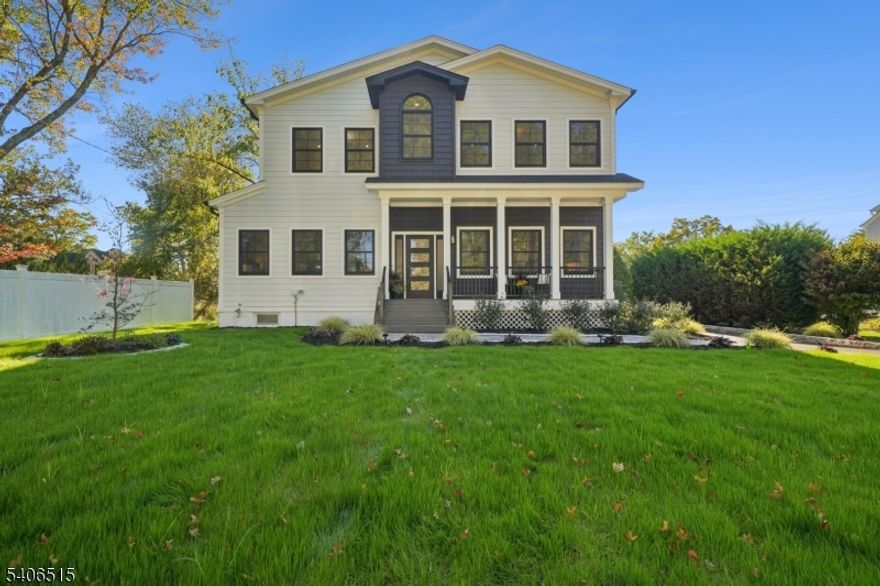 Best Deal in Union County! A true New Providence dream, this spacious 5-bed, 5-bath residence blends timeless craftsmanship w modern sophistication, offering 4,600+ sqft of finished space & full size two-car garage. The open-concept 1st floor features soaring 10ft ceilings, white oak hardwood floors flowing through formal living and dining rooms into a grand family room w designer gas fireplace. The chef's eat-in kitchen has a 10-foot island w breakfast bar, rich wood and sleek white cabinetry, and top-tier appliances. A stylish dining area w wet bar and first-floor bedroom w full bath provide ideal spaces for guests. The primary suite offers two huge walk-in closets, a spa bath w oversized shower and freestanding tub, and a private walk-out deck overlooking the sprawling backyard. A princess suite w its own bath and walk-in closet, plus two additional bedrooms joined by a Jack-and-Jill bath, and a second-floor laundry add convenience. The finished basement includes a private office/bedroom, full bath, and recreation room for work, play, or relaxation. Exterior highlights include Hardie plank siding, a two-car garage w mudroom entry, and thoughtful landscaping. The backyard is an outdoor paradise w expansive patio and open yard on oversized lot w space for a pool. Ideally located near New Providence train & downtown, with access to acclaimed New Providence School District. Discover this New Providence forever home offering a true blend of elegance, comfort, and convenience.