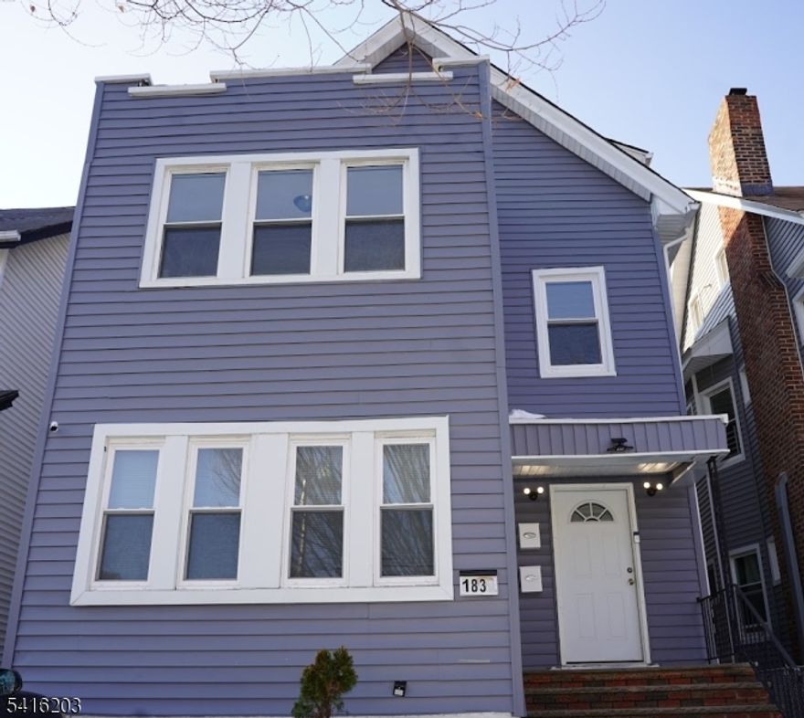 Welcome to this beautifully renovated two-family home located at 183 N Munn Ave, offering a great opportunity for both investors and owner-occupants. This well-maintained property features spacious layouts, modern upgrades, and strong income potential.Each unit offers updated kitchens, renovated bathrooms, and bright, comfortable living spaces with plenty of natural light. The thoughtfully designed floor plans provide well-sized bedrooms and modern finishes, making the home move-in ready for homeowners or tenants. Partially finished basement with an additional room and bathroom completes the 4 level home. Perfectly located for commuters, the property is minutes from NJ Transit's East Orange and Brick chrch train stations on the Morris & Essex Line, providing convenient access to Newark and New York City. Several NJ Transit bus routes are also nearby, making travel throughout Essex County easy and accessible.Drivers will appreciate the quick access to Interstate 280 and the Garden State Parkway, allowing for a smooth commute to surrounding cities. The home is also located approximately 15 minutes from Newark Liberty International Airport.Conveniently situated near shopping, dining, schools, and parks, this property offers a combination of modern living, investment potential, and excellent commuter convenience. A fantastic opportunity to own a turn-key multi-family property in a prime East Orange location.
