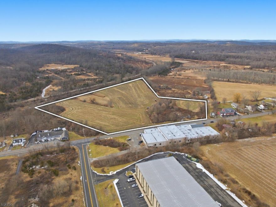 Prime 17  Acre Farm-Assessed Land   Franklin / Hardyston Township, NJ Rare opportunity to acquire nearly 17 acres of picturesque, farm-assessed land in the desirable Franklin/Hardyston Township area of Sussex County. The property is currently used by a local farmer and benefits from exceptionally low property taxes due to its farm assessment. Set within a commercial corridor, this parcel offers significant long-term upside. The property previously received mixed-use approval (buyer to perform all due diligence), making it an attractive option for investors, developers, or end users seeking future redevelopment potential.The land features beautiful mountain views to the rear, a tranquil stream running through the property, and a charming apple tree that adds to its pastoral appeal. The setting offers a rare blend of natural beauty and strategic location ideal for those looking to balance rural character with commercial accessibility.Whether held for investment, agricultural use, or future development, this property presents a unique and versatile opportunity in one of Sussex County's most desirable growth areas.
