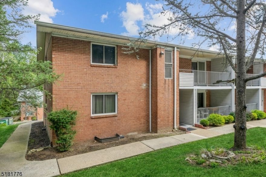 This could be your new home!!  Super convenient location for this two bedroom, spacious, second floor end condominium backing to the woods!!  It features living area with open concept layout: large living room with sliding door to a large balcony; formal dining room; galley type kitchen with white cabinets; master bedroom with double closet, another bedroom and full bathroom.  Furnace and AC replaced in 2019!!  Home is being offered in As Is Condition. There is a large storage room off the balcony.  Cedarbrook invites its residents to outdoor swimming pool and tennis courts!   Come and see!!