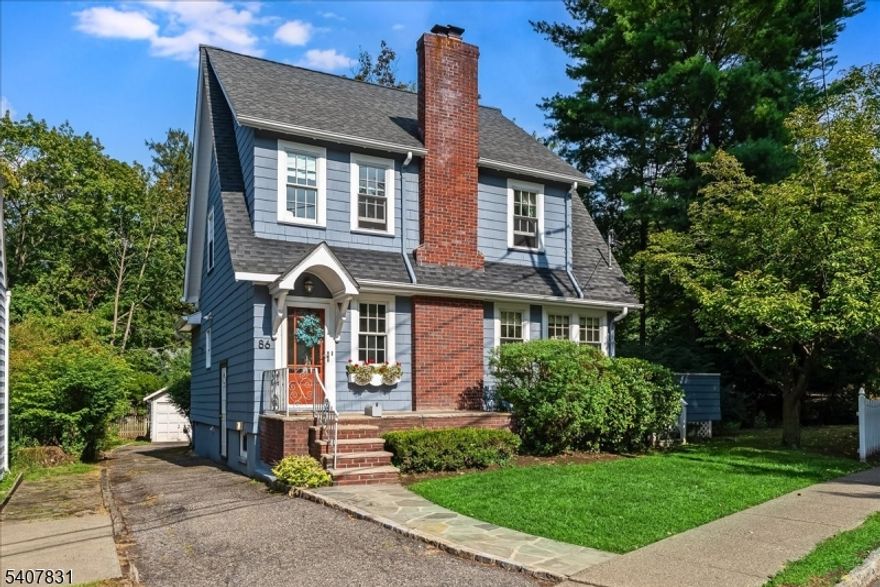 Happy! That's how this one will make you feel! Flooded with light, move-in ready and filled with charm and character, this lovely home is tucked away in the sought after Afterglow section, between vibrant downtown Montclair and the Montclair Golf Club. French doors and new windows throughout fill every room with light. The large Living Room and formal Dining Room are ideal for entertaining or a quiet night in, while the spacious deck overlooking the property and creek is perfect for summer grilling. The eat-in Kitchen also walks out to the deck and backyard, and features white cabinetry, stainless steel appliances and soapstone counters. The finished Basement, is freshly painted and carpeted and offers another great space to hang out. Upstairs, the Bedrooms are bright and have plenty of closet space. The third floor is finished with vaulted ceilings and lots of light - great flex space for whatever you need. The property is lush and meandering, with a detached Garage and lots of space to garden and play. What's nearby? Everything! With downtown Verona two blocks away, downtown Montclair just over the hill (.8 mile), and both Eagle Rock Reservation and Verona Park less than a mile up the road, you'll never run out of restaurants or hiking trails! Central air, replacement windows, new furnace and hot water heater (2 years approx), updated Kitchen and Baths, means there's nothing to do here but unpack and enjoy! Welcome home!