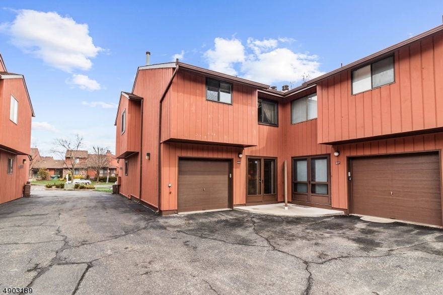 Welcome to this lovely  multi floor end unit in Belantrae gated community set on 26 beautiful acres with a view of the golf course. Modern kitchen with granite counter tops and stainless steel appliances. Living room with vaulted ceilings and slider doors to wrap around deck. Den/office with fireplace. Two bedrooms on second floor. Master bedroom boasts of 2 walk-in closets and an updated bath and hardwood floors. Finished basement can be used as rec room or office. Laundry room in the basement. Amenities include pool, tennis courts, basketball court and a dog park. Very conveniently located close to shopping and major highways ( Rt 10,Rt 24, Rt 287, Rt 80 and mid town direct trains. NTN report together with job and income verification.  No pets. $150 copay per repair.