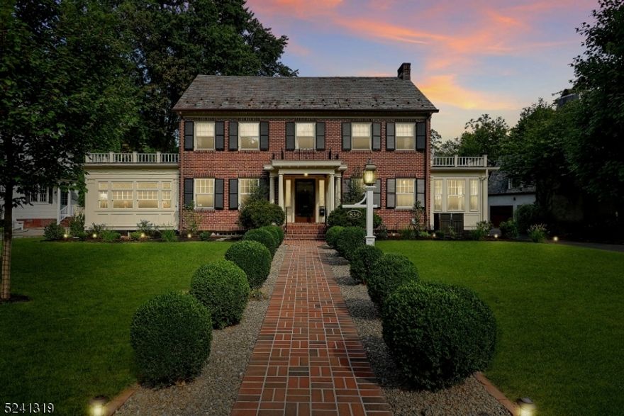 Your new home is poised on a most elegant avenue in the heart of The Gardens. The curb appeal captivates with stately brick center hall architecture and exquisite landscaping. The home presides over a generous, .32 acre level property. The current owners have tastefully and extensively updated throughout, creating an opulent lifestyle where history, refinement, and modernity converge in perfect harmony. Updated designer paint colors & light fixtures, and renovated main bath add a chic new polish to your gem. Renowned architects Forefront Design envisioned and Schoss Construction realized a seamless expansion in 2004, encompassing the family room and breakfast room additions. These enhancements seamlessly unite with the original design, affording a sociable flow and abundant space for grand gatherings or intimate evenings by the fireplace. And through the family room or capacious mud room, you'll access the paver patio, deluxe grilling station and expansive, level, enclosed backyard with swimming pool potential. Let your inner chef revel in the kitchen with top line appliances, double electric ovens and center prep island, complemented by opulent Jerusalem marble counters and limestone floors. Luxury details all around the home include custom built-ins, leaded glass windows, solid doors with glass knobs, tall ceilings with deep moldings. Hardwood floors throughout the first and second floors. For your peace of mind, your home is served by a whole house generator.