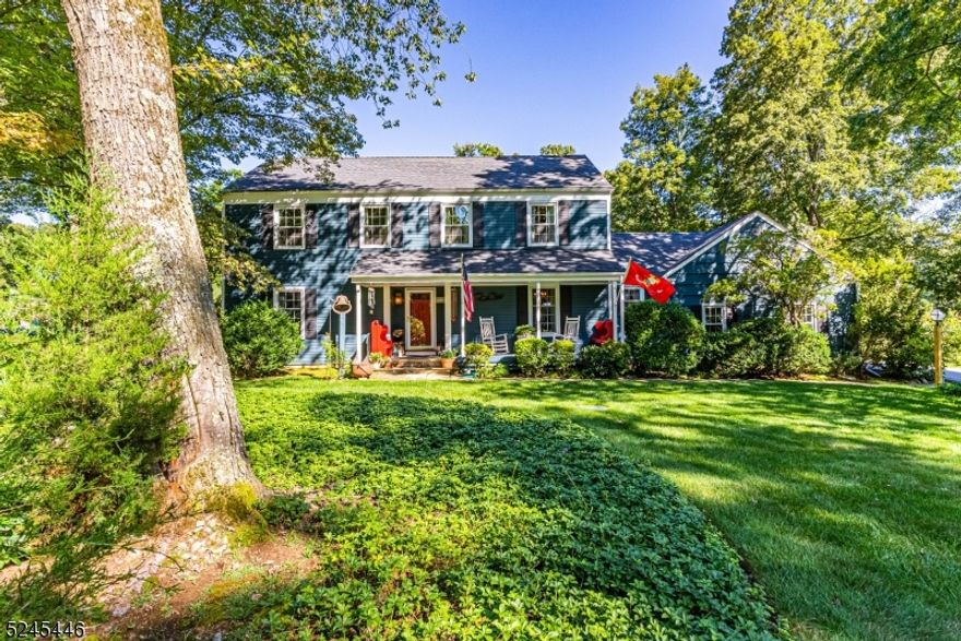 Welcome Home! Charming Colonial on over half an acre of beautifully landscaped level lot in the Coveted Millbrook Estate section of Randolph. Tons of curb appeal with Inviting Lemonade Front Porch! Move right in, STUNNING in-ground pool, separately fenced in to still enjoy yard space and deck/patio! Pride of ownership shines! Immaculately cared for by the same owners for years. Lots of Generous Room Sizes to Spread Out & Make Your Own! This 2,300 sq ft Home has a Comfortable, Spacious Floor Plan. Many Appealing Features Throughout. Gorgeous HW floors, wood beamed ceiling, moldings, chair rails, built ins, etc! 1st floor offers your classic & highly functional layout. Formal living room & dining room. The eat-in kitchen boasts your classic farmhouse feel with SS appliances and a slider to the back deck & yard. Cozy family room with a stunning WB fireplace. Convenient powder room & pantry closet.  Laundry/mudroom off the garage entrance. Upstairs, 4 generous sized bdrms & 2 updated full baths including the primary suite with not 1, not 2, but 3 closets. Tons of bonus space in the full, partially finished bsmt! Rec room area, workshop & plenty of storage! Attic & 2 Car Garage if more needed! No shortage of closets in this home. Backyard OASIS - Perfect for Entertaining & Relaxation! Enjoy the pool or lounge on the deck, patio or charming porch. Great home, lot & condition with great school system. Desirable neighborhood, easy access to major highways & NYC Direct Mass Transit.