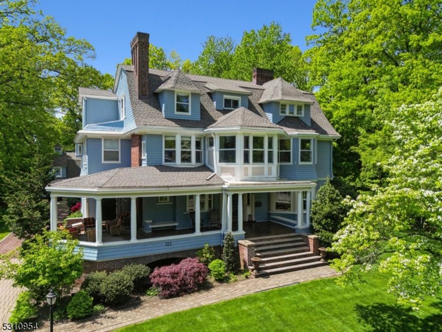 Nestled in the prestigious Montrose section of South Orange, this magnificent home exudes historic charm & modern luxury. Boasting 6 spacious bedrooms & 5 beautifully appointed bathrooms, this home offers unparalleled comfort & style. Exceptional features include a chef's kitchen with high end appliances, large center island & walk-in pantry, convenient laundry & mud rooms, which have been thoughtfully designed  for everyday ease & inviting outdoor spaces including a large front porch & a sprawling back deck. The second floor boasts a stunning primary suite with 2 walk-in closets & spa-like bathroom,2 additional bedrooms, an elegant home office with built-ins & a ballroom-like space with original moldings & exquisite wood finishes. Three more bedrooms complete the third floor with one ensuite and an additional bath. The lowest level includes a rec room, workshop, and utility/storage rooms. Additional amenities include seven fireplaces & multi-zone heating & cooling. This is an extraordinary residence for those seeking both luxury and timeless beauty. Don't miss this rare opportunity to own a piece of paradise in the historical section of South Orange. Schedule your showing today and make this property your own.