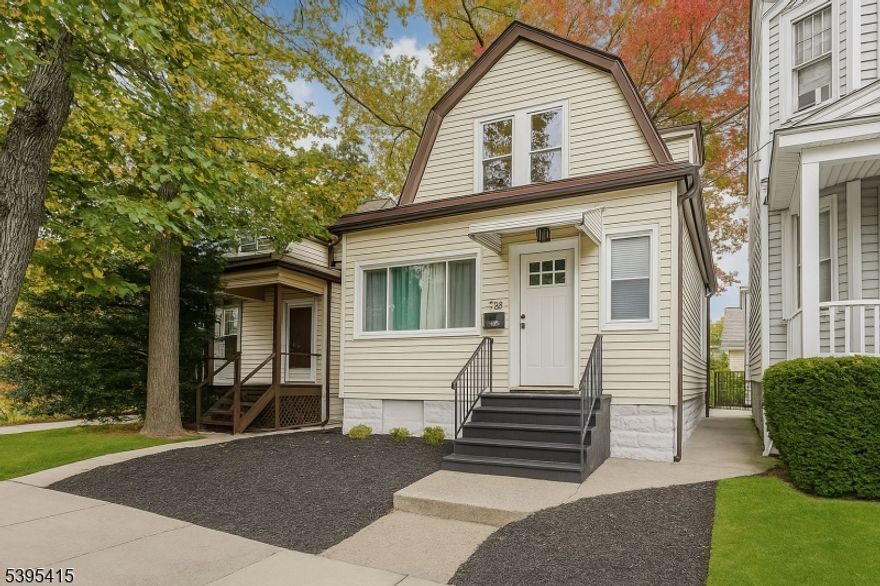 Welcome to 190 Elmwood Ave in Irvington, NJ a beautifully renovated 2-bedroom, 1.5-bath Colonial-style home with a finishedbasement and private backyard, just minutes from Maplewood and NYC transit.This move-in-ready property offers three levels ofliving space, an enclosed sunroom (great for a home office or guest space), and a spacious living/dining area. The kitchen was fullyrenovated just 3 years ago with shaker cabinets, quartzite countertops, stainless steel appliances, and a walk-in pantry with optionallaundry setup.Upstairs you'll find two bedrooms with original hardwood floors and an updated full bath. The finished basementincludes a half bath, front bonus room, and rear flex space ideal for a gym, media room, or guest suite. The garage roof was donein 2024.Located in Upper Irvington near parks, schools, shops, and public transit with fast access to Rt. 78, GS Parkway, NJ Turnpike, and Newark Airport