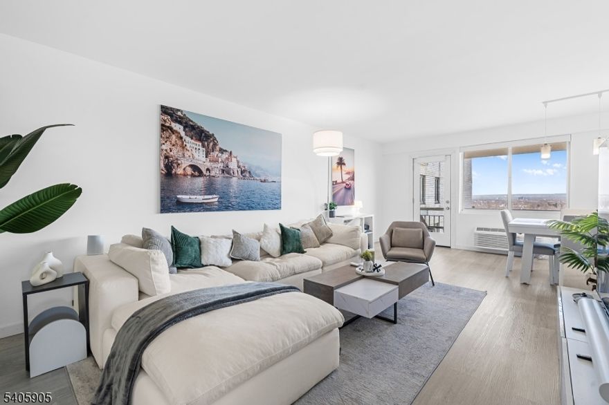 Bright 17th-floor condo in a prestigious Prospect Avenue building with beautiful western sunset and horizon views. This move-in-ready home features a fully renovated kitchen with quartz countertops, new appliances, and modern finishes, along with a fully renovated bathroom with an anti-fog mirror.Recent upgrades include new AC/heat units and baseboard heaters, plus modern smart-home conveniences throughout. This special unit includes two garage parking spaces an exceptional feature rarely offered in the building.Amenities include 24-hour doorman, pool, fitness room, community room, and laundry on every floor. Conveniently located near NYC transit, HUMC, shopping, and major highways. Ready for the next owner.