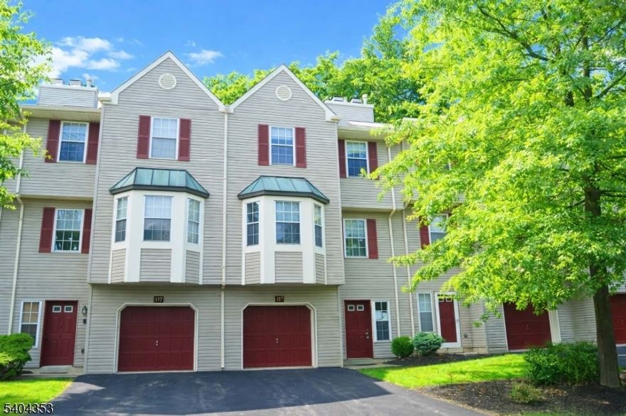 You will find serenity in this spacious 2-bedroom condo located next to the Fairway Valley Golf Club and just 3.6 miles from Hawk Pointe Golf Club. Located in a quiet development with no through roads, this home offers serene golf course views and modern comforts. Recent updates include a new HVAC system, water heater, and a roof approximately 2 years old. The ground-level entry features tile flooring, direct access to the garage, and a home office or finished basement/storage area. The main living level boasts a spacious living/dining room with laminate flooring, a cozy wood-burning fireplace, and a den area. Step out to the private back deck overlooking wooded surroundings, perfect for relaxing with added privacy. The kitchen is equipped with newer appliances and includes a conveniently located laundry area and powder room. Upstairs, the primary bedroom impresses with vaulted ceilings, skylights, a walk-in closet, and a private en-suite bath with stall shower and tub. The second bedroom also features vaulted ceilings and its own full bath, providing comfort and privacy for guests. Additional features include chair rails and crown molding throughout. Conveniently located near shopping, dining, Easton, PA, and major roads, including I-78, as well as local parks, this home offers the perfect blend of comfort, style, and commuter-friendly access. Schedule a showing today to experience all this home has to offer!
