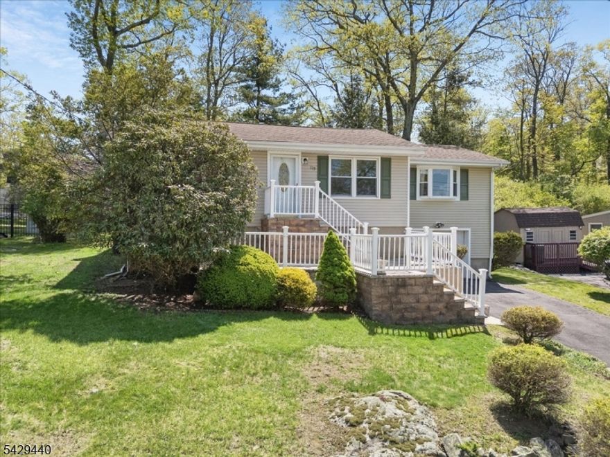 Welcome to this charming ranch located in beautiful Hopatcong. This home offers 2 - 3 bedrooms and 1 1/2 bathrooms.  The versatile den is currently being used as the 3rd bedroom. The spacious living room is ideal for entertaining, and exits onto a large deck. The large backyard is perfect for outdoor gatherings and has partial fencing.  Also featured is a full basement with a partially finished area, and a large 1 car garage with plenty of storage area.  Don't miss this wonderful opportunity in aquiet, friendly neighborhood.