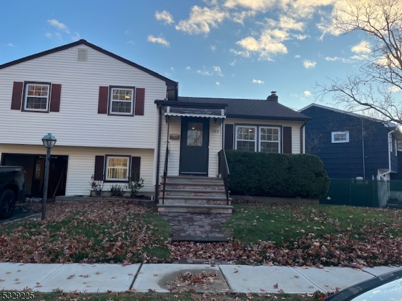 Renovated 3 Bedroom 2/12 Bath split level located at the end of a quiet cul de sec. 5 Minute walk to NJ transit, Union station or Kean University. Minutes to Route  78,22 & 82. 4 miles from Newark airport . New Kitchen w/ granite countertops, tiles backsplash/floor and huge center island, beautiful  hardwood floors and tiled ground level rec. room. Partially finished basement. Fully fenced in backyard with beautiful landscape.