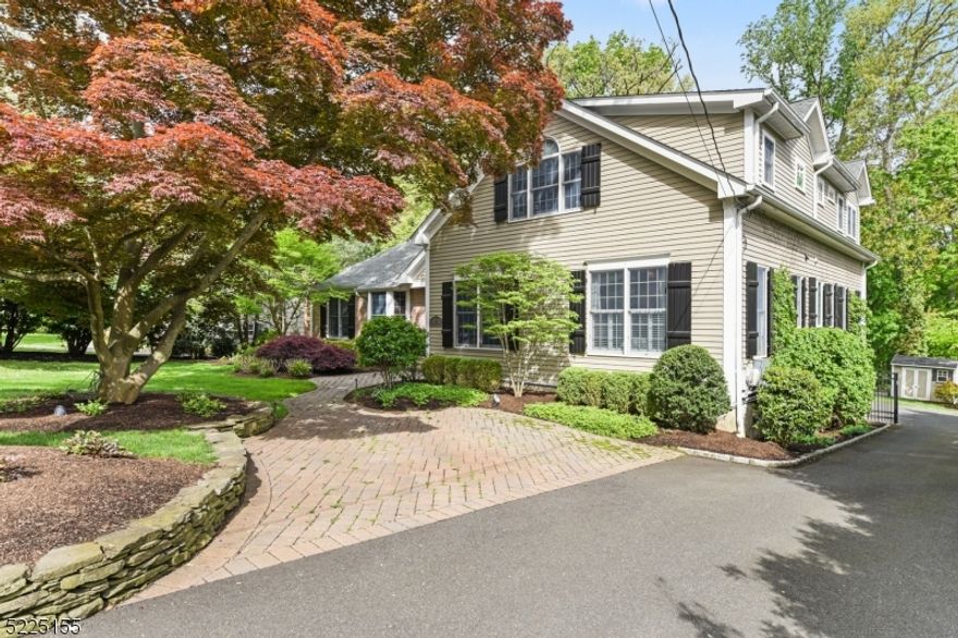 Previously featured on Chatham's annual house tour, this home sits on over a 1/2 acre in Chatham Township's coveted Highlands neighborhood. This spectacular home is undoubtedly the one you've been waiting for. The sunny 1st flr features a welcoming foyer, LR with 17' ceiling, gas fp, a spacious DR, an inviting sitting room, and bar with a Marvel fridge. The striking EIK has a wb fp, custom cabinetry, gleaming quartz countertops, and a center island. Addl app includes Thermador double ovens and range, Bosch DW, and SubZero fridge. The Whirlpool W/D and add Kitchen Aid fridge are conveniently located right off the kitchen in the pantry/office. Also on the 1st flr, the primary suite offers a quiet retreat and generous closet space. Unwind in the large soaking tub or shower in the confines of this stunning bath. A guest BR with a full bath and spacious home office round out the rooms on the main level. The 2nd flr offers 3 large, bright BRs and two baths, one ensuite, and both with radiant heated flooring. The vast outdoor, two-tiered ent area is off the kitchen with a bluestone patio and hot tub. Enjoy unobstructed views of the prof landscaped manicured fully fenced-in yard. The exterior of this home is clad in maint. free HardiPlank for years of worry-free enjoyment. From this outdoor space, easy access to the lower-level finished basement. This space includes a two-car garage, additional kitchen, wine cellar, movie room, gym and office. Kohler Whole House Generator.