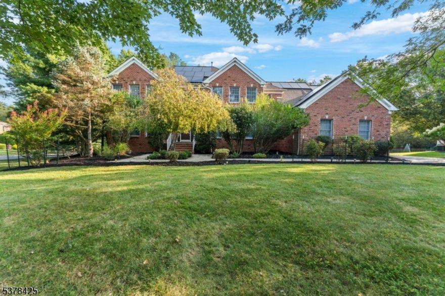 Beautiful Belle Mead Colonial for Rent! This stunning brick-front home on a picturesque 1.7-acre corner lot is surrounded by mature shade trees, offering a peaceful and private setting. Inside, you'll find a thoughtfully designed layout perfect for both everyday living and entertaining. The grand entry opens to sun-filled living and dining rooms, an updated kitchen with granite countertops, backsplash, center island, two pantry closets and a vaulted family room with a cozy fireplace and skylights with motorized blinds. A first-floor in-law suite provides a 5th bedroom and full bath, while upstairs features a serene primary suite, three spacious bedrooms, a full bath, and convenient laundry. The finished basement adds extra living space and abundant storage. Whole house is freshly painted and carpets professionally steam cleaned. Enjoy outdoor gatherings on the lovely tiered deck. With a second staircase from the family room and close proximity to downtown Princeton, this home offers the perfect blend of elegance, comfort, and location.