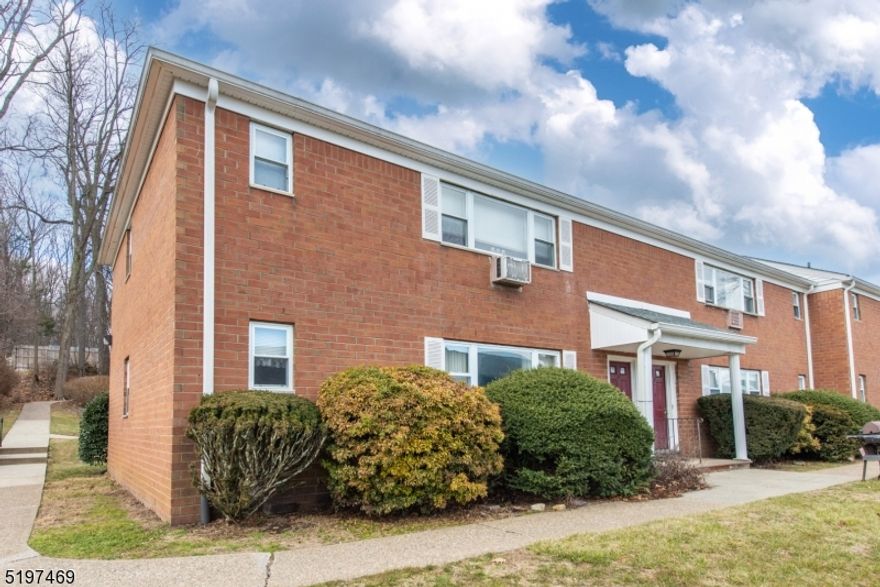 Bright and Open First Floor Living!  An ideally located End Unit with hardwood floors throughout. Spacious bedroom boasts 2 large adjacent closets and windows on two walls. Minutes from public transportation, groceries, shopping, major highways and restaurants. Under 1 hour from NYC! Priced according to condition. Great value! FEES INCLUDE Heat, Water & Sewer, Trash Collection, Snow Removal, Maintenance-Common Area and Exterior! Close to assigned parking spot! Laundry in complex. Amenities include Club house, Swimming Pool, Tennis Court and Exercise room.