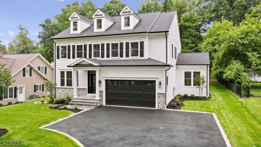 New construction - completed to perfection! Welcome to 5 Townsend, a stunning, 5-bedroom, 5.5-bathroom home located in Florham Park, NJ. Situated in a sought-after section of town - proximate to Route 24, Morristown Airport, and charming downtown Madison - this residence offers four floors and over 5,000 sq. ft of finished space. Flooded with natural light, the first floor features an expansive great room with custom entertainment wall, gourmet kitchen equipped with state-of-the-art appliances and oversized island, and dining room with direct patio access. The innovative floor plan offers tremendous lifestyle flexibility with its den, flex room and pocket office. The second floor features an owner's suite with two walk-in closets and a luxurious en-suite bathroom, plus three additional spacious bedrooms, one of which is a junior suite with en-suite bathroom. The laundry room is conveniently located on the second floor as well. The third floor features a fifth bedroom and full bathroom, the perfect private quarters for guests.Other amenities include an attached two car garage and finished basement with full bath. All this home is missing is you!