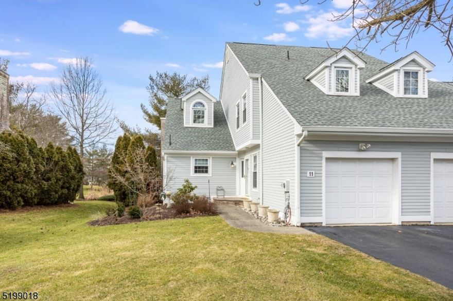 You must see this beautiful end unit townhome filled with so many improvements a sheet had to be made and is available upon request.  Walk into the foyer and see the 1/2 bath with updated floor & tile.  The 1 car garage entrance is in the hallway from the foyer next to the large Laundry Room with custom closets installed by owner.  The Kitchen has had a major renovation( in 2020)  with new granite countertops and a leathered granite breakfast table with seating for 4.  A gorgeous backsplash custom made and new dishwasher, gas cooktop, electric wall oven and microwave too.  The Kitchen floors have been re-grouted and the cabinets are soft close.  A great home for entertaining.  Enjoy the deck off the Dining Room with a gas line installed in 2020.  The Family Room has a wood burning fireplace and is adjacent to the Dining & Living Room.  All first floor window treatments made in 2020 will stay.  Did I mention all new windows were installed, a renewed basement floor and stairs added to the back deck in 2011? The full finished basement has a Recreation room, Office, Utility Room and Storage Rooms. Upstairs you will find a huge Primary Bedroom with custom closets and walk in. The primary bath is like a spa with separate soaking tub and large shower.  The Primary bath includes skylights, new floor 2017 & Shower 2013.  The 2nd bed has it's own full bath too renovated in 2020.  Under 2 miles to NYC train by Rails and easy access to 287, 202, and 46.  Act fast or it will be gone