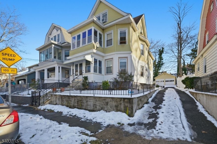 Beautiful Two-Family Home with Parking, Garage & Old-World Charm. Welcome to 228 Duane Street, a classic two-family home offering timeless character and modern convenience. This well-maintained property features natural gas heating, public water, and public sewer, making it an excellent option for both owner-occupants and investors. Both levels offer almost identical floor plans, providing flexibility and consistency for living or rental use. Each unit features stunning old-world details, including thick mahogany trim, rich moldings, stained-glass accents, and hardwood flooring, along with a charming enclosed front porch that adds valuable living space. Each unit enjoys two private entrances, with access from both the front foyer and rear entry, enhancing privacy and convenience. The basement offers bonus space ideal for storage, laundry, or potential finished space, and features two separate stairwell entrances one from each unit allowing for easy division & added privacy. Outside, enjoy the rare convenience of a private driveway, off-street parking, & a detached TWO car garage. Ideally located in the City of Orange, close to shopping, dining, major highways, and NYC-direct mass transit, this home is a commuter's dream. Whether you're looking to live in 1 unit & rent the other or add a solid property to your investment portfolio, this two-family home offers a wonderful opportunity to own a character-filled two-family home with space, flexibility, and an unbeatable location.