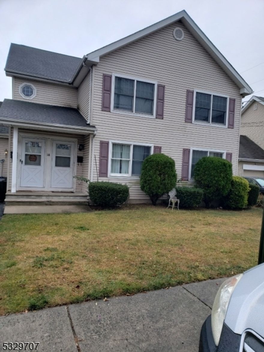 Opportunity knocks in this fully occupied two family house, with finish basement. Separate utilities. Parking for four cars located near major highways Route 21 & 3. Both units are month to month. Rent is below market price.