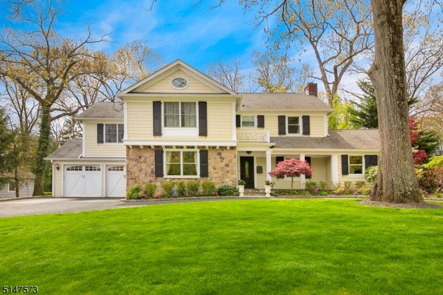 Be prepared to fall in love with this impeccably renovated Colonial ideally located on totally level, fenced property on a quiet side street walking distance to highly rated Hartshorn Elementary School! Every inch is perfection! This spectacular home features a gourmet eat-in kitchen w/ top of the line appliances & center island totally open to family room w/ FP & 2 pairs of French doors to the patio, the ideal floor plan. Spectacular new sunroom w/ high ceilings, window bench, tremendous natural light from 3 exposures, & a pair of French doors open to the patio & totally level, beautifully landscaped, fenced property. Living room features a wood-burning FP w/ custom mantle w/ marble surround & great natural light. A French door opens to a new mahogany office w/ built-in bookcases, surround sound & a dry bar with granite countertop. Potential Guest Suite as full bath on 1st floor. Primary Bedroom suite w/ wood-burning FP, tray ceiling w/ chandelier & 2 WICs & a spa-like Primary bath w/ high ceilings, Jacuzzi & oversized shower. 4 more large bedrooms & 2 more full baths complete the 2nd level. Lower level features a rec room, home theater (2019) w/ top of the line 100" screen & projector, 6th bedroom, full bath, laundry room & extra room. All new bathrooms, new systems, new maintenance free exterior, new roof, new thermal windows, new hardwood floors, new doors & hardware & new sheetrock. The patio is perfect for al fresco dining w/ French doors from Family Room & Sunroom.