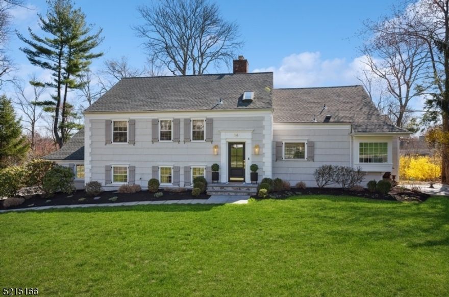 Serenity, sophisticated style & plenty of space! Stunning turnkey Split-Level on nearly 1/2 acre features picturesque curb appeal, oak floors throughout, new kitchen & baths, modern luxury finishes, & recessed lighting. Entire interior & exterior have been renewed or updated w/the highest quality materials & craftsmanship. The main level has an open layout, w/an airy living room, dining area & kitchen all fully renovated in 2020. Preparing meals is a delight w/custom cabinetry, quartz counters, new appliances, an oversized island, gorgeous wrap-around window views bringing in tons of natural light. The living room features a fireplace w/custom mantel & marble surround w/a concealed bar. French doors in the dining area open to a large, updated sunroom & the patio is perfect for outdoor entertaining in the expansive & private backyard. On the ground level is the family room, a mudroom/laundry room, powder room & garage access. Upstairs are 3 generous bedrooms, one w/full updated en-suite bath, & a full updated bath in the hall. The upper level offers a fully renovated luxurious private retreat in the primary bedroom w/vaulted & beamed ceiling, skylights, & en-suite bath. The finished top level is a 5th bedroom. Set just off Rt 24 in the highly desirable Cromwell Hills neighborhood w/a private pool community & no through traffic, this home is near downtown shopping & dining, the golf club, Morristown Medical Center & Newark Airport. NJ Transit is minutes away for easy commute.