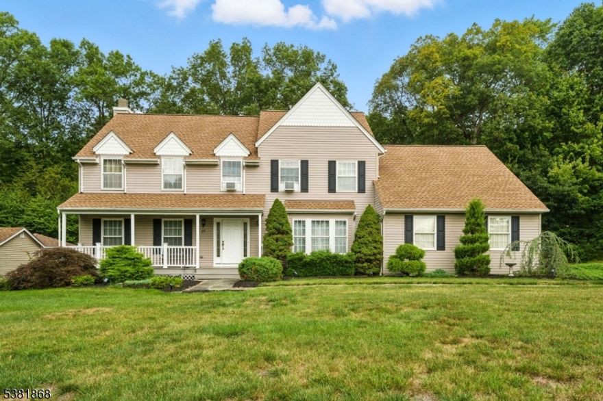 Welcome to this 4 bedroom, 2.5 bath Colonial home in Jefferson Township. The second floor has a  master en-suite with a walk-in closet, bonus room, newly renovated main bath and laundry area. On the main level you will find a living room, dining room, family room with a wood burning fireplace and a dedicated office that makes working from home a pleasure.. The kitchen offers stainless steel appliances, a five burner cooktop, plenty of cabinets and ample counter space excellent for entertaining. The sliding glass doors off the kitchen lead to a Trex deck and a heated in-ground gunite pool with waterfall, slide, gazebo, pool house and fire pit. The property also backs up to a wooded lot adding to your privacy. Bonus features of this house include large closets, an attached  2-car garage and a full unfinished basement with high ceilings perfect for a home gym or finish it off for additional living space. Enjoy recent upgrades including natural gas hook up and a NEW Roof!