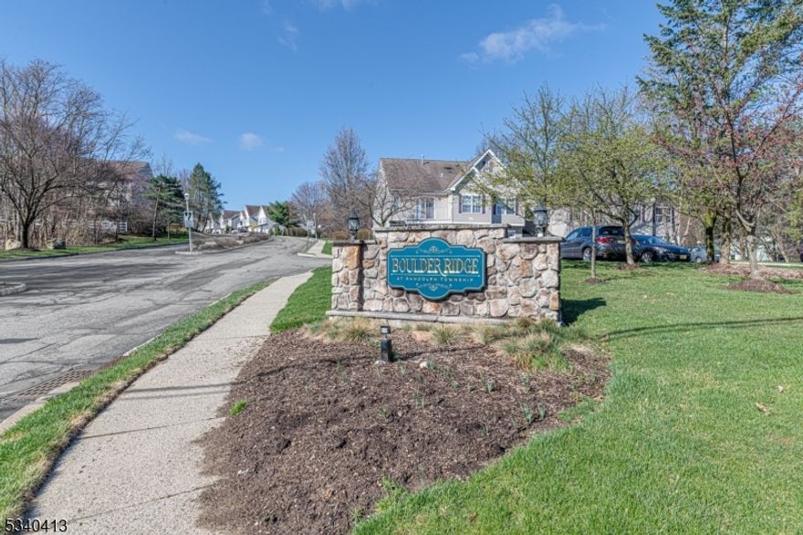 Step into your dream rental with this wonderfully maintained 2-bedroom, 2.5 bath end unit in the highly sought after Boulder Ridge community. The main level welcomes you with an oversized living room featuring a cozy gas fireplace, perfect for relaxing evenings, flowing seamlessly into dining area with direct access to private side patio. The pacious kitchen is equipped with stainless steel appliances, convenient breakfast bar, and abundant cabinet space to meet all your storage needs. Upstairs, retreat to the primary suite complete with walk-in closet and ensuite bath boasting jetted tub, separate shower, and double vanity. An additional generously sized bedroom and full hall bath complete the second level. Impressive 21 x 24 finished lower level offers incredible versatility - ideal for media room, home gym, or recreation space, plus extra storage, in-unit laundry, utility room, and direct access to the attached garage. Enjoy community amenities including playground and scenic green spaces, all while being just minutes from shopping, dining, and major highways. Commuters will love the unbeatable convenience, less than 5 minutes to the train station! This unit combines comfort and convenience. Desirable Fernbrook Randolph schools. Don't miss your chance to make it yours!