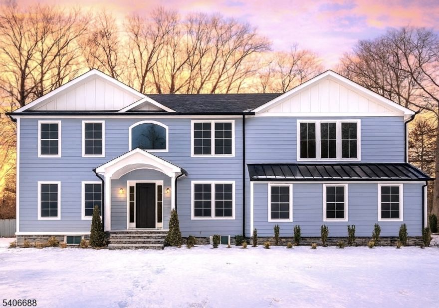 New construction approx. 4,000 sq ft with modern design and quality finishes. Features include a 9-ft finished basement, open-concept main level, formal dining, flexible living/study, main-level guest/office, and large deck. Second floor offers a spacious primary suite with two walk-ins, plus three additional bedrooms and full laundry. Two-story foyer, mud entry, ample storage, and 2-car garage complete this well-designed home.