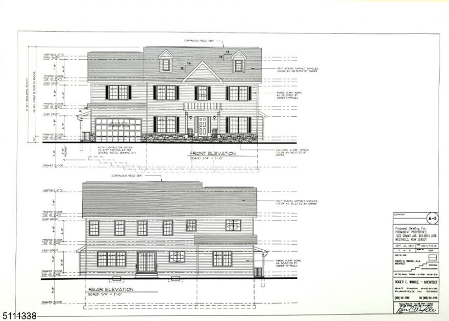 New construction of another classic Westfield Center Hall Colonial built by Prominent Properties. Spacious open floor plan allows for excellent flow. The first floor features gourmet kitchen with center island combined with family room which includes gas fireplace. Formal living / dining rooms and in law suite complete first floor. Expansive 2nd floor features 4 large bedrooms and full bath, including luxurious Master suite with gas fireplace and tray ceilings. Master "spa" like  bath features double vanities, soaking tub and stall shower. Finished walk up attic also has bonus room and full bath. Large finished basement also features rec room, bonus space, and full bath. Oversized 2 car garage and expansive lot complete this fantastic package.