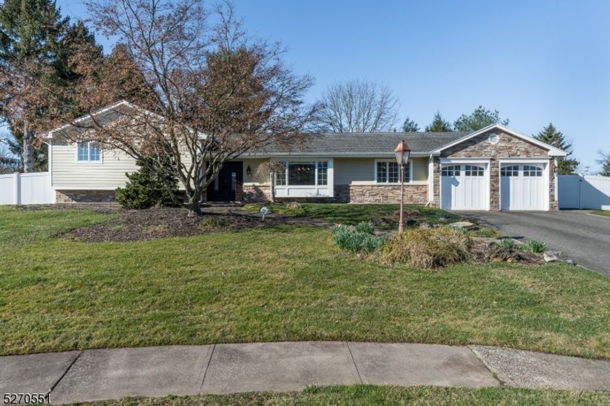 Welcome to your dream home nestled in the charming community of Montville. This custom-built home is situated at the end of a picturesque cul-de-sac, offering privacy and tranquility on its .54-acre lot. As you approach the home, you're greeted by its curb appeal, featuring a stone and HardiPlank facade. A beautifully landscaped paver walkway leads to double wood doors adorned with etched glass. Step inside into its gracious  entryway, where a dome ceiling hovers over the tile floor.The expansive dining room, bathed in natural light, provides the perfect setting for entertaining guests and is seamlessly connected to the open living room. Prepare to be amazed by the chef's kitchen, boasting 42" cabinets,  granite countertops, and top-of-the-line stainless steel appliances. A breakfast bar offers casual dining options,  Adjacent to the kitchen is a spacious mudroom/pantry. Open to the kitchen lies the heart of the home, the great room, where a magnificent floor-to-ceiling stone fireplace serves as a focal point, with a soaring cathedral ceiling and expansive windows that flood the space with natural light.Sliding doors lead to a large paver patio, perfect for outdoor gatherings and enjoying the surroundings. Upstairs, you'll discover two renovated bathrooms, and three bedrooms with wood floors that add warmth and character to each room. Additionally, the partially finished basement offers endless possibilities. Great home for entertaining and comfortable living indoors and out.