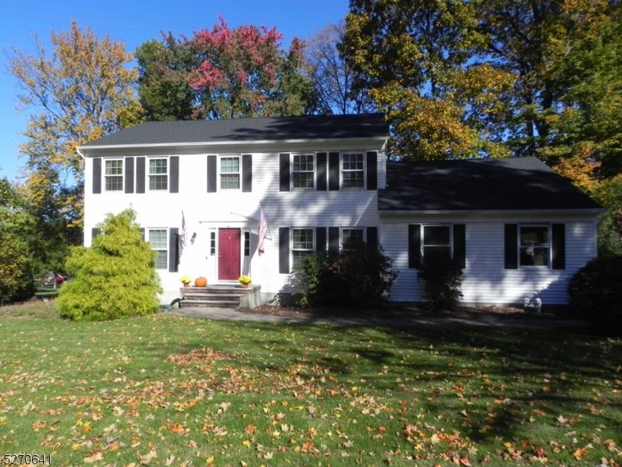 Welcome home to this warm, inviting Colonial home, nestled in the heart of Randolph in scenic Morris County. Features of this home include, Hardwood floors on Main level. Expansive Gourmet kitchen with cathedral ceiling,  Granite counters, 42 inch cabinets, 6 burner Viking cooktop and double oven with convection feature with French doors open to length of house TREX deck. Large Family room with Fireplace, wet bar and Sliders to deck. Expansive Living and Dining Rooms ideal for entertaining. Upstairs feature 4 Bedrooms , Silent flooring, brand new carpeting with an office conveniently attached to MBR. BRAND NEW Master Bathroom with double vanity and Luxurious shower with rain head and heated fan. Large finished basement with three functional rooms utilities and plenty of storage.This home is conveniently located on a Private cul de sac with a large field at the end. Close to Hedden Park, YMCA, Rtes 10,46,80  all major commuter routes and the NJ Transit train station. New roof, HVAC and Public Utilities make this the worry free home you are seeking! Hot tub is as is. There is also an invisible dog fence