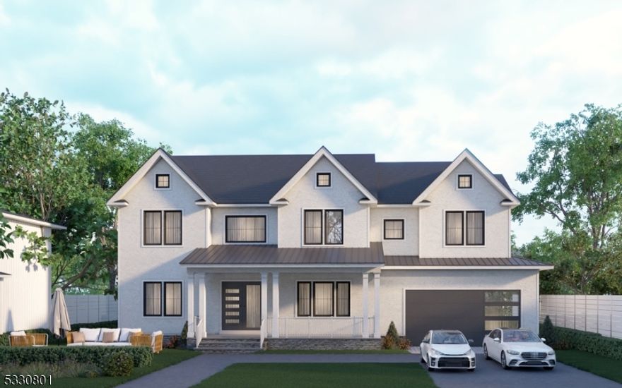 Welcome to this stunning NEW CONSTRUCTION colonial home, located in a desirable neighborhood in Livingston. Set on 0.20 acres, this impressive 6-bedroom, 5.5-bathroom residence offers  approx 4,500 square feet of luxury across three beautifully designed levels. The grand double-height foyer introduces the main level, which includes a formal living room, sophisticated dining room, guest ensuite and stylish powder room. Inside, you'll find an inviting open-concept layout with designer finishes throughout. The gourmet eat-in kitchen is a chef's dream, featuring custom cabinetry, a spacious center island, high-end appliances, quartz countertops, and a walk-in pantry. The family room flows seamlessly from the kitchen and includes an elegant fireplace and sliding doors leading to a large paver patio and expansive flat backyard ideal for entertaining.  Upstairs are four generously sized bedrooms, including a luxurious primary suite with his and her walk-in closets and spa-inspired bathroom featuring a soaking tub, stall shower, and dual sinks. One bedroom is en-suite while the other two share a full bathroom. A convenient laundry room completes this floor. The finished basement provides additional living space with an additional bedroom, a large recreation room, playroom and full bathroom. Modern smart home features and a 10-year builder's warranty ensure peace of mind.