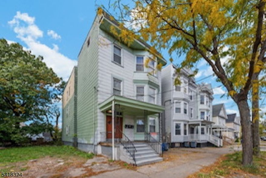 This three-family home offers excellent potential for both investors and owner-occupants. The first and second-floor units are recently updated, vacant, and move-in ready. The third-floor unit is tenant-occupied on a month-to-month basis (do not disturb tenants), offering immediate rental income and flexibility for future use. Additional highlights include a covered front porch, street parking, and a backyard. With FHA financing eligibility, this property combines convenience, affordability, and income potential in one of Irvington's most desirable areas near Springfield Avenue. Property is being sold strictly as-is. Buyer is responsible for verifying all information and confirming compliance with municipal and state requirements. Seller concession is negotiable.