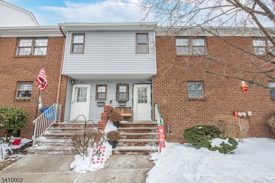 Excellent opportunity to live in the desirable Kimberwyck II community in Hillsborough, NJ! This meticulously maintained townhouse offers 2 bedrooms, 1 full bath, and 2 half baths, all updated with over 1,400 sq. ft. of comfortable living space. The main level features an open-concept living and dining area, freshly painted interiors, updated lighting, custom blinds, and a new thermostat. A sliding glass door from the living room leads to a private patio overlooking open green space, with community amenities just steps away including the pool, tennis courts, and basketball courts. The eat-in kitchen provides ample counter space, pantry storage, stainless steel microwave and stove/oven, and a newer refrigerator (less than one year old). Upstairs you'll find two generously sized bedrooms, an updated full hall bath, and an updated ensuite half bath off the primary bedroom, plus a private balcony overlooking the backyard. The full unfinished basement offers excellent potential for a recreation room, home office, or additional storage and includes a newer washer (under one year old) and a new chimney lining. One assigned parking space included. Move-in ready and truly a must-see!