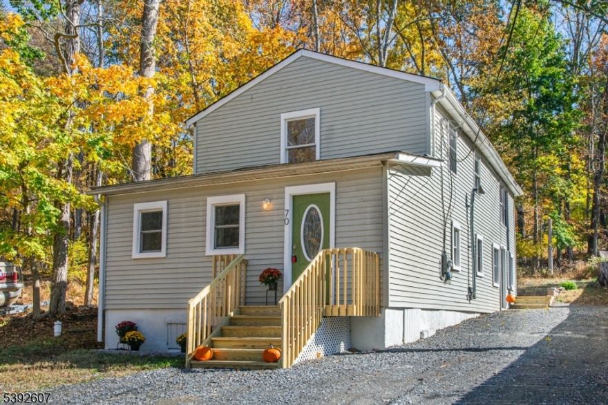 Welcome to 70 Lake View Avenue, a beautifully renovated home in the desirable Silver Lake community of Blairstown. Offering 1,806 square feet of thoughtfully designed living space, this home combines modern comfort with a peaceful lake community setting. Step inside to find a bright, open layout featuring brand new appliances, cabinetry, and fixtures throughout. The updated kitchen is both stylish and functional, perfect for cooking and entertaining. The newly remodeled bathroom showcases nice finishes, while the spacious living areas offer plenty of natural light and versatility. Major improvements include a new asphalt shingle roof, brand new well, and brand new septic system, providing peace of mind for years to come. Brand new appliances in the renovated kitchen. Enjoy the outdoors on your new patio, ideal for relaxing, dining, or hosting gatherings with serene views of the surrounding nature. Located within the Silver Lake community, residents enjoy access to seasonal recreation including boating, fishing, and lakeside fun, all in a quiet, scenic neighborhood on a private road, close and easy access to major highways. With every essential update already completed, 70 Lake View Avenue is ready for you to move in and start enjoying a fresh, worry-free lifestyle in one of Warren Countys most charming lake communities. The house can only be accessed if you enter Lake View Ave from Green Street, not from King or Smith St.