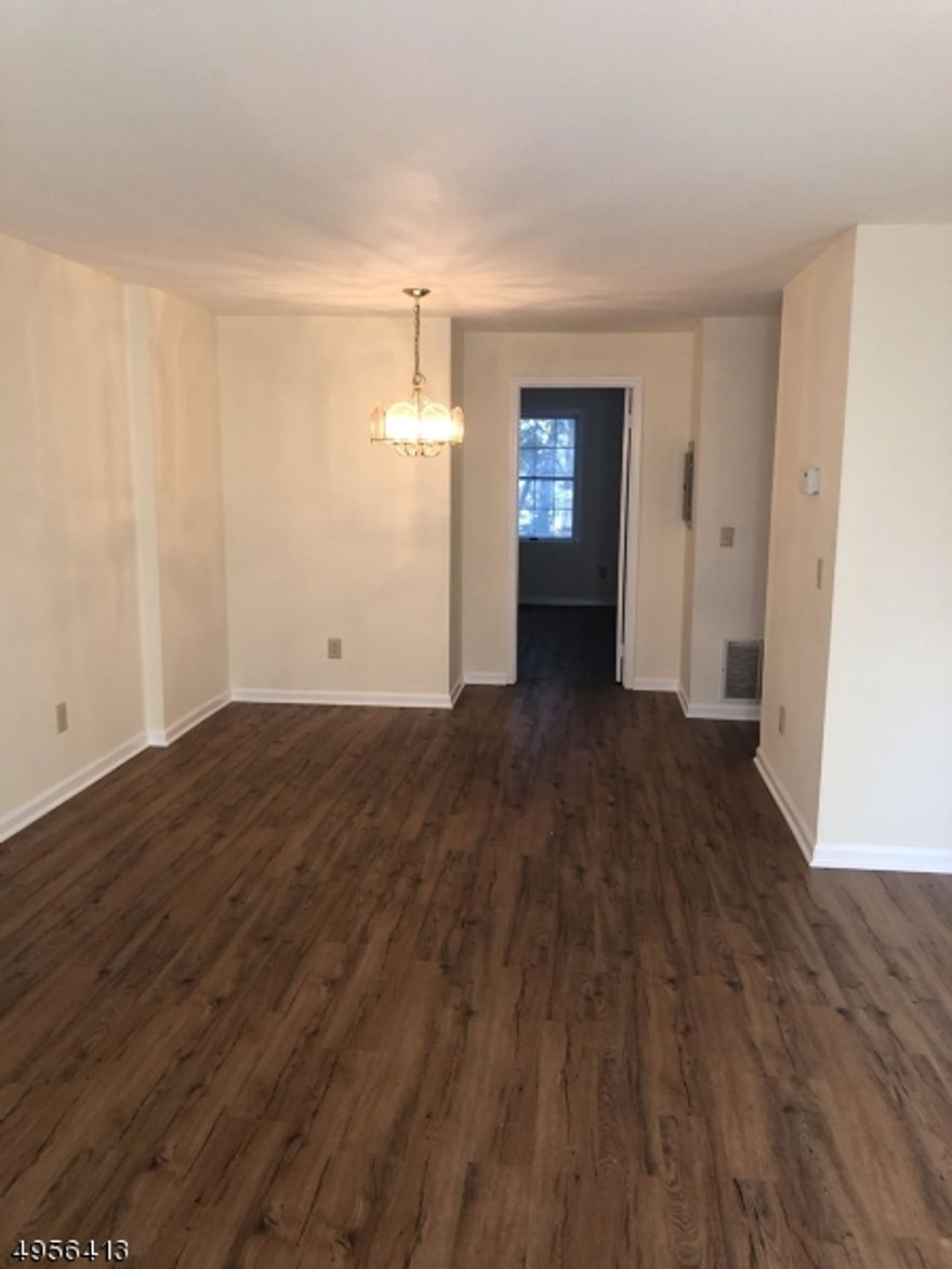 2BR 1BA first floor condo in desirable Spring Ridge complex.  Renovated in 2020 with new flooring throughout and renovated bath with quartz countertops and tiled bath and shower. Balcony is located at the front of the condo. Completing the unit are a large basement storage area and an assigned spacious one car garage. Great location with Bernards Township schools.  Available immediately, no pets, no smoking allowed in the unit.