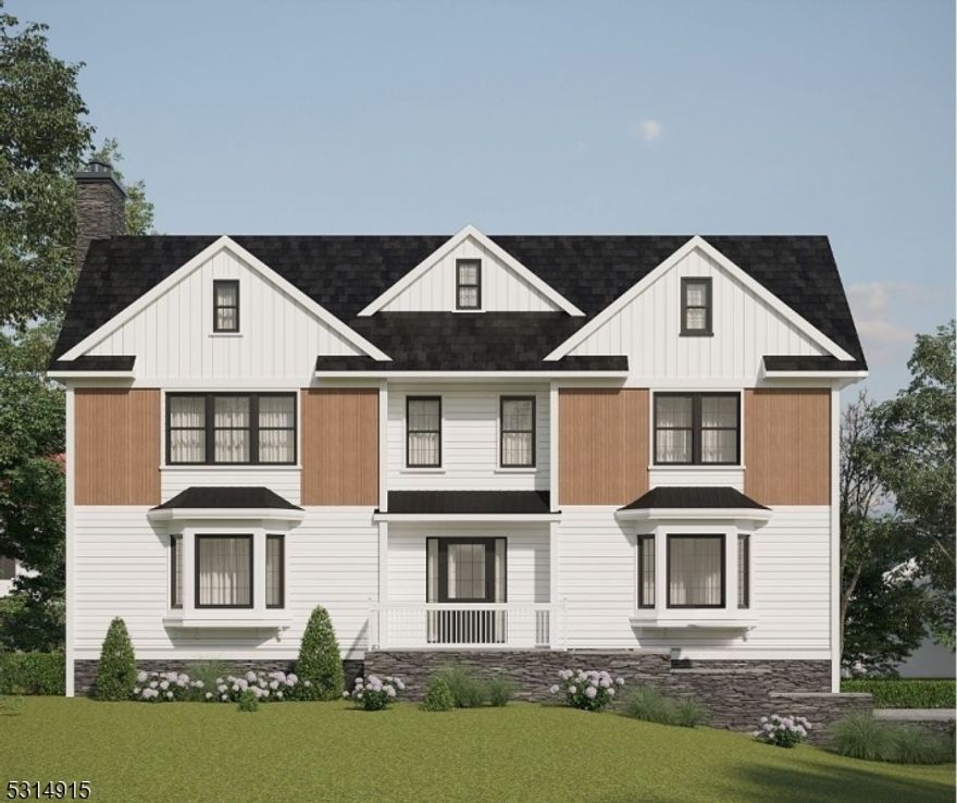 Welcome to your dream home in the heart of Chatham Borough! This beautiful 5 Bed, 5.5 Bath custom Colonial is just a short walk from the train station and the lively downtown area, offering the perfect mix of convenience and charm. With around 4,000 square feet of thoughtfully designed living space spread across four levels, this home truly stands out. Step inside through a welcoming porch into a spacious foyer, flanked by elegant formal living and dining rooms with beautiful bay windows. The chef's kitchen boasts high-end stainless steel appliances, quartz countertops, and a walk-in pantry, seamlessly opening to the cozy family room with an electric fireplace. Wide-plank hardwood flooring flows throughout, complemented by elegant trim work.The second floor features four spacious bedrooms, highlighted by a luxurious primary suite with a custom walk-in closet and spa-like ensuite bath. An additional en-suite bedroom, two more bedrooms with a shared full bath and a laundry room complete this level. For extra space, the finished walk-up attic with a bathroom offers versatile options for storage or recreation, while the fully finished basement includes a spacious recreation room, an additional bedroom, and another full bath. A practical mudroom is conveniently located next to the two-car garage.With top-rated schools, parks, and local shops just steps away, this property embodies luxurious comfort in an unbeatable location, all backed by a 10-year builder warranty.