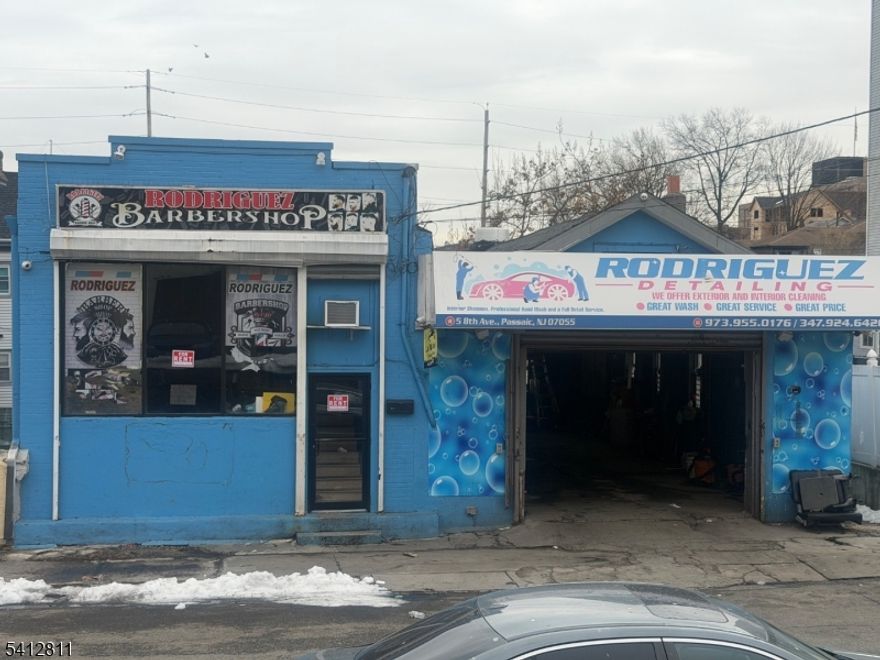 Discover a versatile property on 8th Ave in Passaic, perfect for your business! This building offers a hand car wash, open office space, and private offices ready for any type of business. Enjoy a spacious basement with 3 bathrooms and a shared rear entrance for easy access. Well-maintained , with plenty of nearby parking and close to downtown, highways, and public transit   ideal for your new venture!