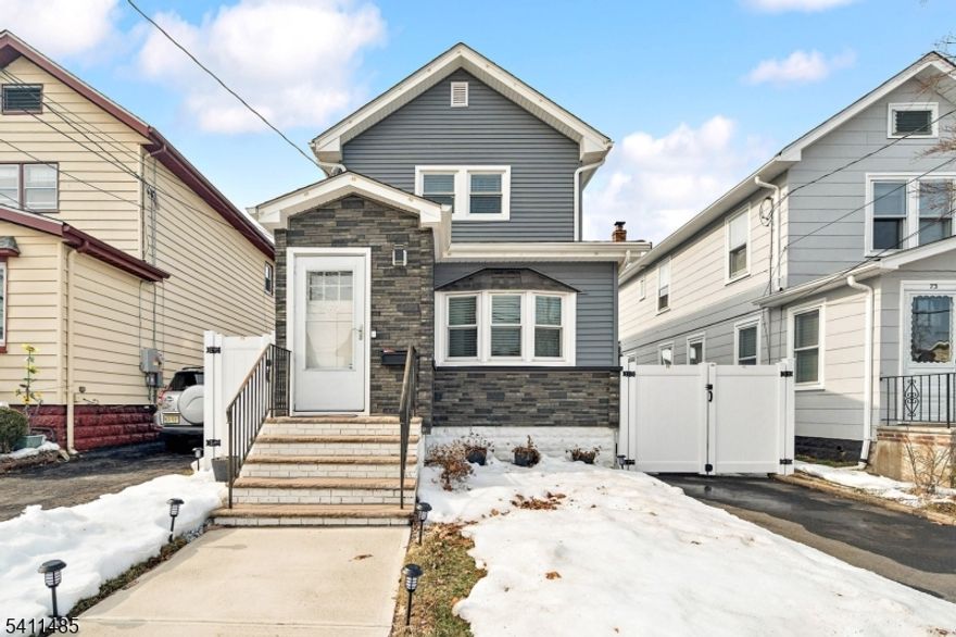 Welcome to this gorgeous, move-in ready 3-bedroom, 1.5-bath Colonial located in the heart of Belleville Township and borders Nutley and Bloomfield, NJ. This home features updated vinyl flooring throughout, an inviting updated foyer with ceramic tile, and recessed lighting on both the first and second floors, creating a bright and modern feel. The updated eat-in kitchen offers granite countertops, a stylish backsplash, brand-new appliances, and soft-close cabinetry perfect for everyday living and entertaining. Both the main-level half bath and second-floor full bath have been tastefully updated. Outside, enjoy a detached garage, an impressive 80-ft driveway providing ample parking, a white vinyl fence for added privacy, and a spacious backyard patio ideal for relaxing and summertime gatherings. Blending classic Colonial charm with modern touches, this comfortable family home is ready for its next owner. Don't miss the opportunity to make it yours!