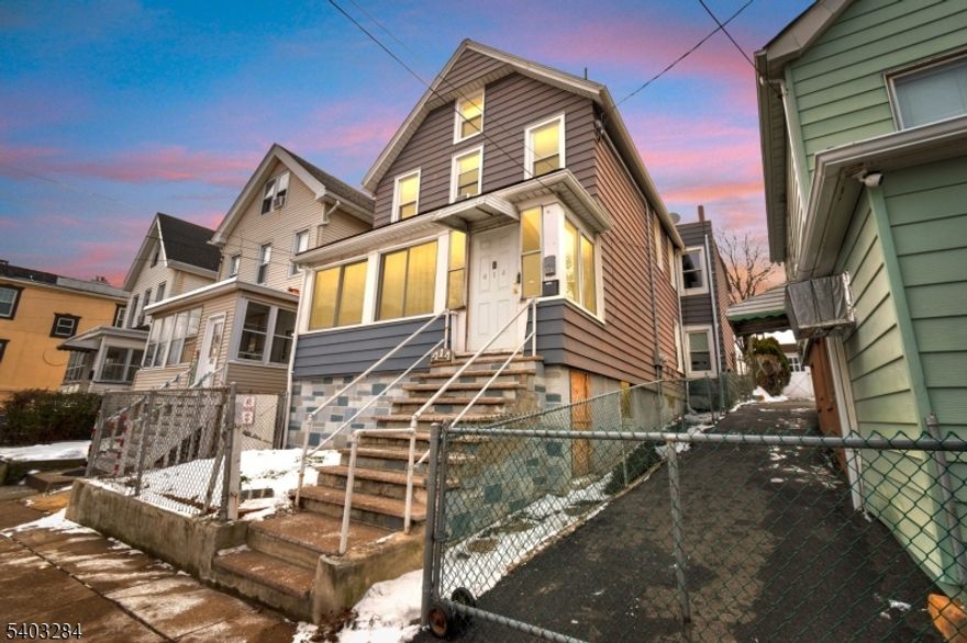 An excellent opportunity to own a well-maintained 2-unit residential property, offering a total of 4 bedrooms and 2 bathrooms, with each unit featuring 2 bedrooms. The second-floor unit includes an additional room currently used as an office space and provides access to an attic through the second floor with additional living space. The property also features an unfinished basement and updates throughout, including updated kitchens and bathrooms, new windows, baseboard heating, and a new roof installed in 2023. Additional features include a shared driveway (not vehicle accessible). Solar panels are installed and will be paid off by the seller at closing. Conveniently located approximately 7 minutes from NYC-bound train service, with access to local bus routes and major roadways. Tenant occupied. Minimum 24 hours' notice required for access.