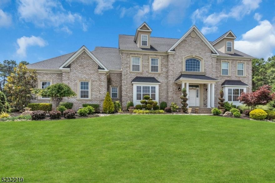 Welcome to your dream home in the luxurious neighborhood of Dynasty Estate! Located on a quiet cul-de-sac with 5 unique designed homes. This stunning 5 bedrooms, 4.5 bath home is a masterpiece of style, function, and design.  As you enter the home, you'll be greeted by a grand foyer with soaring ceilings, gleaming hardwood floors, butterfly staircase, and an abundance of natural light. The first floor boasts a formal living room, a spacious family room with a cozy fireplace, great room, and a formal dining room with floating ceiling that is perfect for hosting dinner parties. The gourmet kitchen is a chef's dream, with top-of-the-line stainless steel appliances, including a gas cooktop, wall oven, granite countertops, and a large island for meal prep or casual dining. For informal meals, there is a breakfast nook with windows overlooking the backyard oasis. The first-floor primary bedroom suite is a true retreat, with an en-suite bathroom, and a spacious shower. Upstairs, there are four spacious bedrooms, princess suite, two bedrooms with Jack & Jill bathroom, and a master suite with two spacious closets and master bath with soak tub, stall shower, and a two sink vanity. For outdoor fun, the backyard is an oasis, with a beautiful saltwater pool, a covered pergola, and separate hot tub. This home has been meticulously maintained and is truly move-in ready.  Per owner, property is NE facing. Grass has been enhanced digitally in some photos.