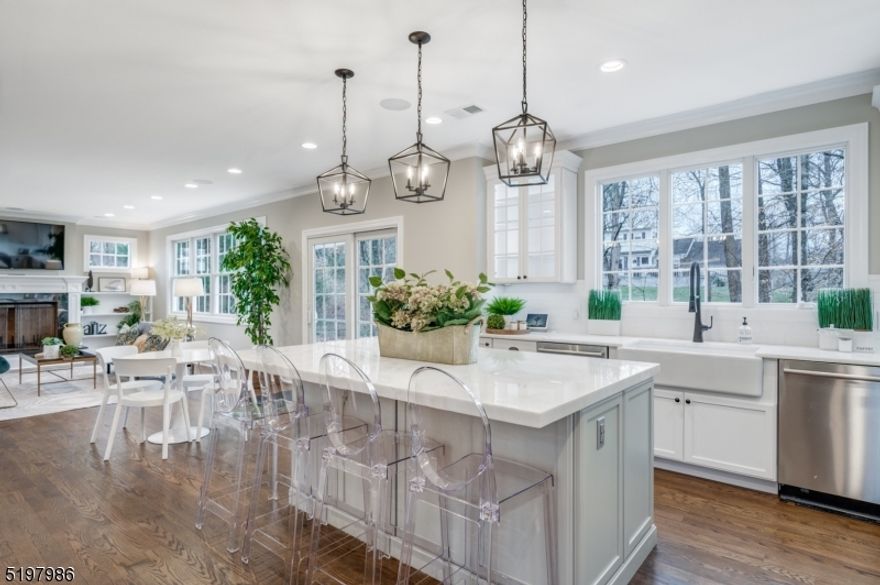 BREATHTAKING New Construction where EVERYTHING has been done! Sophistication & remarkable architectural details w/ every Smart Home bell & whistle (Reolink cameras, Nest temp/fire/carbon monox, Ring, Sonos, 3 flatscreen LED TVs to name a few) & whole home generator in this 8 bed, 7 Full and 1 half bath home in sought after Chatham close to Great Swamp Wildlife Refuge, Fairmont Country Club, farmers markets, downtown & NYC transport. Open floor plan w/ high ceilings, upscale design, soothing paint colors & seamless indoor-outdoor living make this home exceptional. Chef's Dream Kitchen w/ quartzite countertops, custom cabinetry, immense island, Dacor/Bosch/Viking appliances & Coffee/Wet Bar. Formal Dining Room w/ coffered ceiling, herringbone floors & wainscoting. Out of this world Family Room off Kitchen. Mudroom ft custom cubbies w/ charging stations & double closet. 1st Lvl Ensuite Bedroom (or Home Office). 2nd lvl Primary Suite Retreat ft soaring cathedral ceiling w/ rustic beams, FP & 2 California Walk-In Closets. You won't find a nicer Primary Bath w/ gorgeous double vanity, soaking tub, huge shower & breathtaking imported marble tile. 4 other bedrooms (2 ensuite) on 2nd lvl. Every Bathroom w/ the finest tile, stone & attention to detail. Deluxe 2nd Lvl Laundry. 3rd Lvl Rec Room, Bedroom & Full Bath. Lower Lvl w/ tremendous Rec Room, Exercise/Bonus Room, Wine Cellar & Bath. So many fantastic upgrades and intricate details for this home. Must be seen to be appreciated!