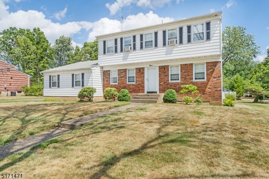 Welcome to this 4 Bedroom 2.5 Bathroom Colonial in the sought after Normandy Village, Parsippany NJ. Enter through the front door into the foyer. To the left is the dining room leading into the inviting kitchen. Open concept to large family room. 1st floor laundry, a half bath, extra large living room will finish off the 1st floor. Upstairs you will find 4 large bedrooms, a renovated main bath with tub, and a charming master suite with bathroom & two closets. Basement is unfinished with ample possibilities such as a home office, game room, gym or additional living room. Outside you will find the spacious level yard perfect to relax and enjoy. Close proximity to park & full tennis courts, NYC, all major highways, shopping, & schools. Truly an opportunity to make this home your own!