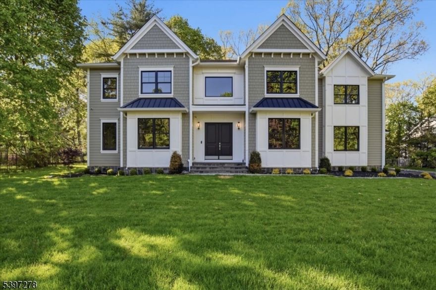 BRAND NEW CONSTRUCTION & your own private retreat. Sophisticated move-in ready residence in premier Riker Hill! This exceptional home stands out as one of the finest new builds in Livingston, surpassing the highest standards of quality. Poured concrete foundation. Thoughtfully planned sun drenched spaces, elegant finishes & a resort-like setting define this 6BR, 5.5  bath custom colonial. Set high on a large, private,1.15 acre property, this fine residence blends nature & 6,100 sq ft of beautifully finished living spaces. A grand 2-story foyer welcomes you into the sunny living & dining rooms. Gourmet kitchen with Thermador appliances, butler's pantry, breakfast area & open-concept family room create a layout ideal for entertaining, overlooking private grounds with room for a pool. The 1st flr also has 9' ceilings, an office, in-law suite & powder room. The 2nd level features a large primary suite with a spa-like bath & generous closets, a second bedroom suite, 2 additional BRs with walk-in closets & a laundry room. Hardwood. floors on first & second levels. The finished lower level offers a recreation room, media. room, bedroom, full bath, a bonus room/gym & an attached 4-car tandem garage. Close to transportation, highways, houses of worship, shopping, fine area restaurants, parks & top-rated schools. NO POOL OR CABANA ON THE PROPERTY. POOL & CABANA PICTURES ARE VIRTUALLY STAGED 4 ILLUSTRATION. Room for pool. Located between sought after Rainbow Ridge Drive & Sunshine Lane