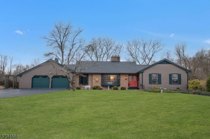 Gorgeous, level, open and usable property!  One floor living, terrific floor plan with hardwood flooring throughout, 2 car garage, screened gazebo and more!  This ranch style home offers freshly painted interior, formal living and dining rooms, family room with gas fireplace and French doors overlooking beautiful rear yard, 1st floor laundry with newer washer and dryer, 3 spacious bedrooms plus primary suite featuring large bedroom with walk-in closet and full bath.  Unfinished basement with Bilco doors to yard, natural gas, newer custom garage doors and openers, boiler in 2021, roof and gutters 2021, driveway resealed in 2021.  Long Valley schools and West Morris Central High School with IB Program.  All appliances included