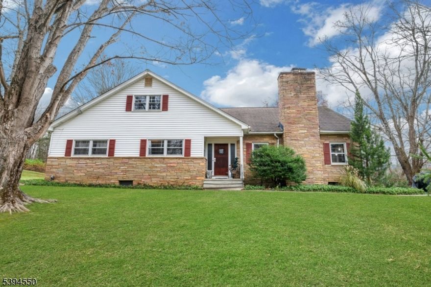 3 bedroom/2bath spacious exp-ranch-Eik w/breakfast nook, built in spice cabinet, broom/pantry closet, stainless steel appliances, plenty of white cabinetry & counter space= high functioning workspace. Living room w/beautiful brick faced fireplace, generous wood mantle w/built in bookcases.(chimney =not warranted). Hardwood floors recently refinished & stained throughout liv rm, formal dining rm, foyer & bedrooms, Wide &deep hall closet. Sunroom=reading or board game space,/Enjoy 4 seasons. @ 1/2 mile to grade school & historic section of town. Each Bedroom w/ double wide cedar closets Primary has jack& Jill access bathroom. Walk up finished attic, wall to wall carpet, potential 4th bedroom or office or family room or a combo High, unfinished expansive basement w/ walkout access. 2 car garage & additional 6 car parking. Yard has parklike grounds, Washer/dryer not included, central ac/septic, above ground oil tank, well water. Basement will be delivered vacant.