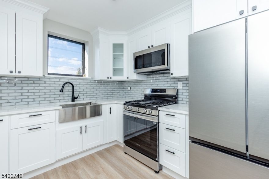 Welcome home to this beautifully renovated 1 bedroom, 1 bathroom apartment offering modern finishes, convenient amenities, and unbeatable access to everything Clifton has to offer. Flooded with natural light, this bright and open space features a brand new kitchen with stainless steel appliances, new cabinetry, and a stylishly updated bathroom. Additional perks include assigned parking, on-site laundry, and a location that truly delivers on convenience. Situated directly across the street from Aldi, grocery runs couldn?t be easier. Commuters will love the quick access to Route 46, Route 21, Route 3, and the Parkway, plus a bus stop just steps away for easy public transportation options in every direction. Whether you?re looking for comfort, convenience, or modern upgrades, this Clifton apartment checks every box.