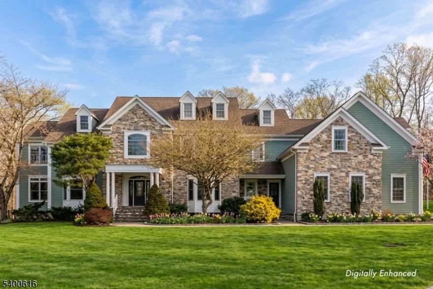 Set against a backdrop of rolling countryside and mature landscaping, this exceptional property offers the rare combination of privacy, space, and refined country living. Thoughtfully sited and designed, it provides a true sense of retreat while remaining within convenient reach of everyday amenities and major routes that the community of Basking Ridge is known for.The residence features warm, inviting living spaces with a natural flow for both daily living and entertaining. Abundant natural light, well-proportioned rooms, and quality finishes create an atmosphere that feels comfortable yet elevated. The layout supports both quiet moments at home and effortless gathering spaces.