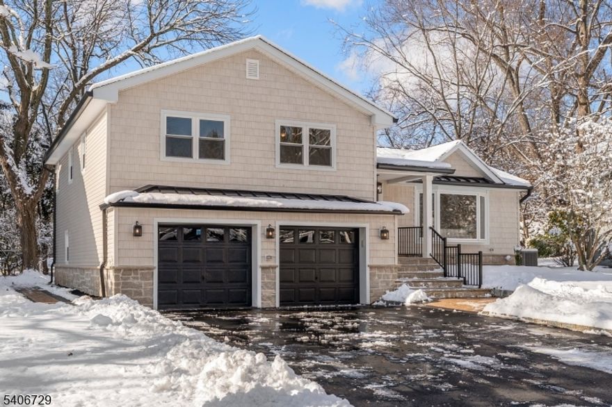 Welcome to this exquisitley reimagined Montclair home, where timeless design meets modern luxury. Thoughtfully renovated from top to bottom, this home offers refined living with every detail carefully curated for todays discerning purchaser. The exterior makes a striking first impression with new siding, roof, gutters, doors, driveway and maintenance free Trex deck overlooking a paver patio for entertaining. A whole house generator for peace of mind. Inside an open airy floor plan showcases custom kitchen cabinetry with HIGH END Thermador appliances, 36-inch professional 6 burner stove, tile backsplash etc.. The inviting family room with gas fireplace for that extra special touch. Three beautifully renovated bathrooms with custom glass enclosures (being installed). High hat lighting through out. NEW HVAC. new electric, new interior doors, ground level laundry room, finished basement with tile floor and Navion hot water heater. Two car attached garage with remote units. A rare opportunity for a true turnkey luxury home on a cul-da-sac in this Great section on of MONTCLAIR."PRESENT REAL ESTATE TAXES DO NOT REFECT RECENT IMPROVEMENTS"